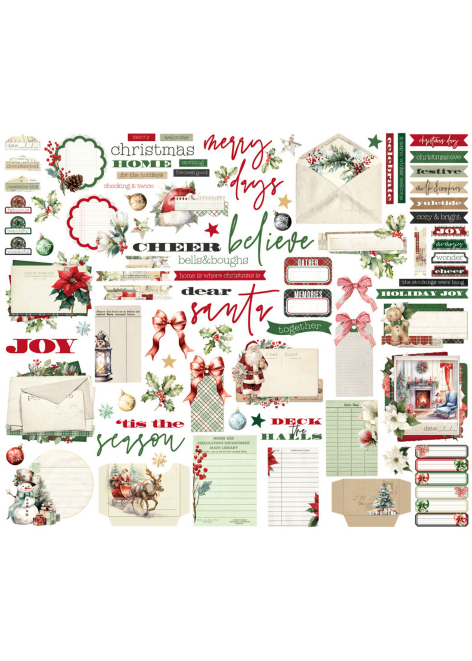 Simple Stories Simple Stories Journal Bits & Pieces, Simple Vintage Old-Fashioned Christmas