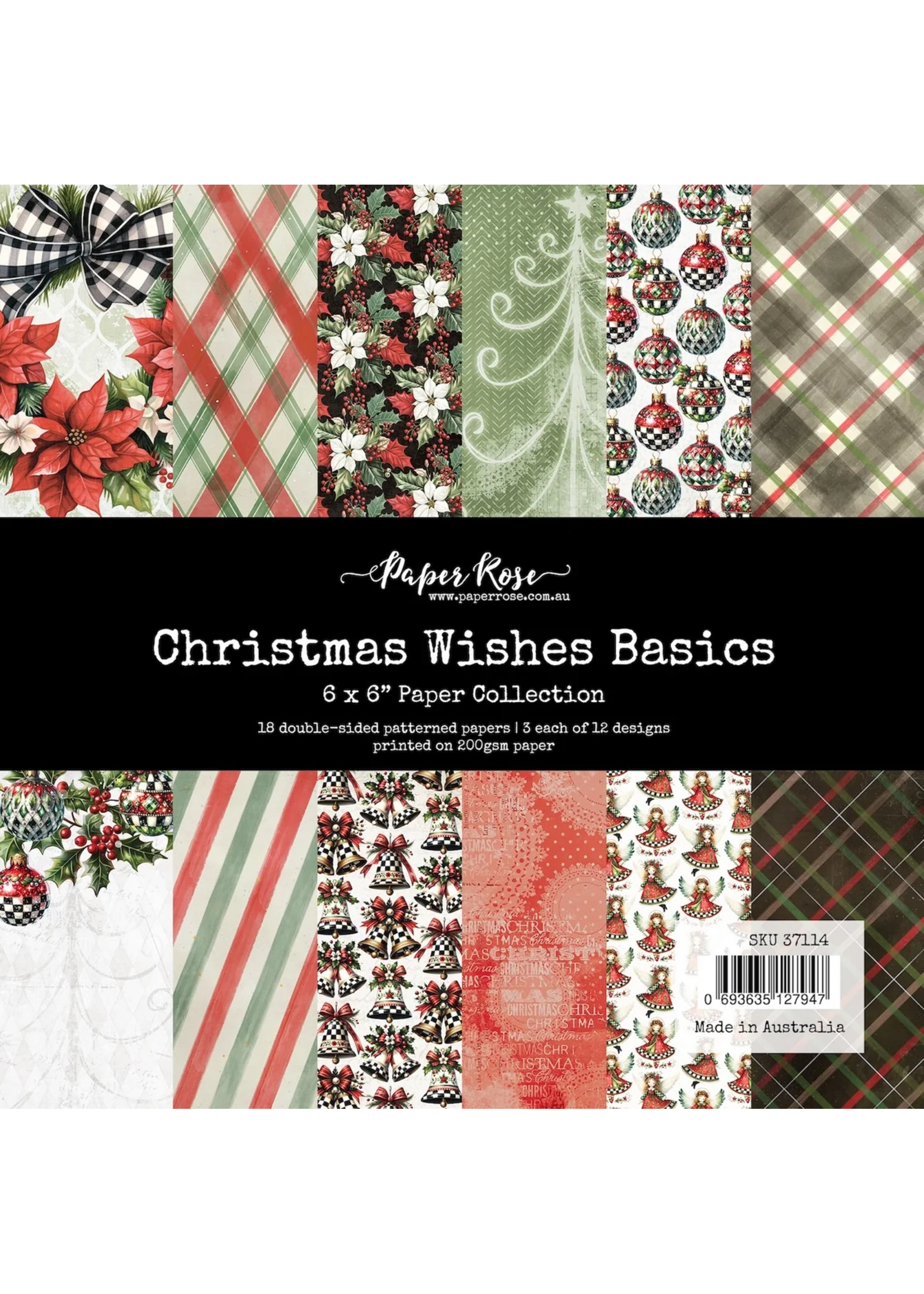 Paper Rose Paper Rose 6x6 Paper Collection, Christmas Wishes Basics