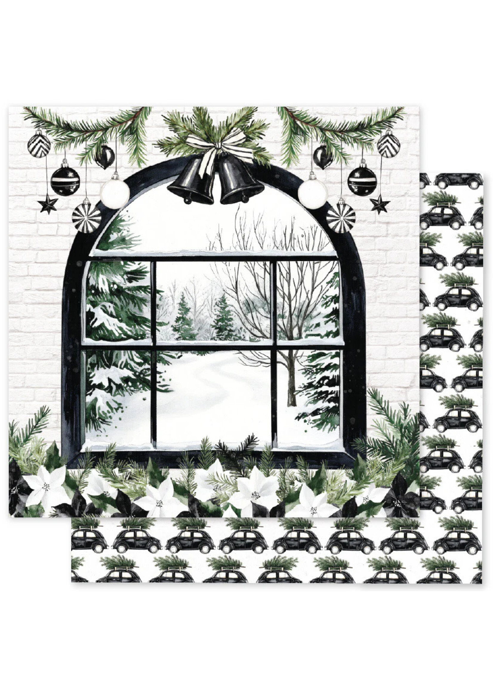 Paper Rose Paper Rose 12x12 Mistletoe Market Basics, D