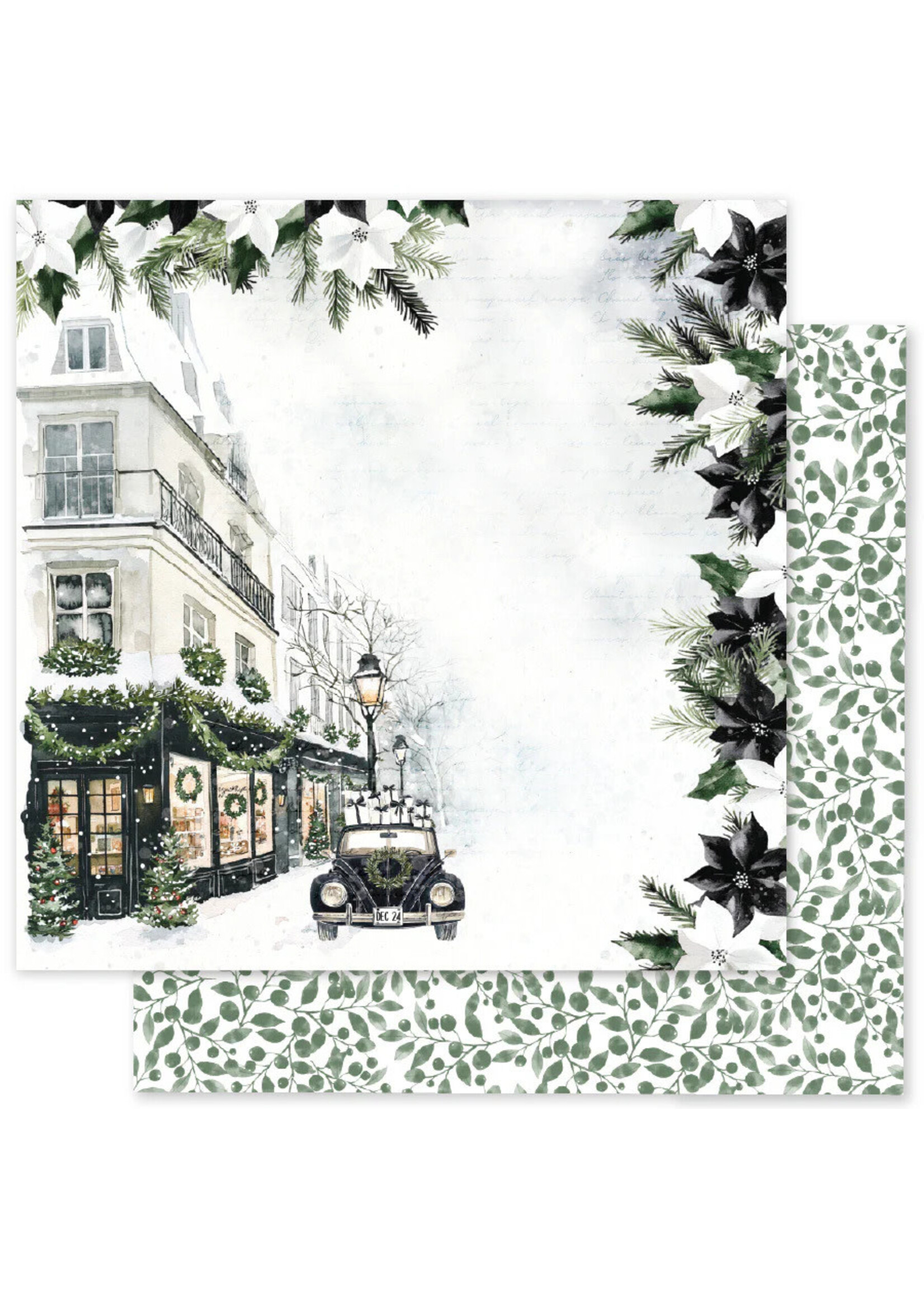 Paper Rose Paper Rose 12x12 Mistletoe Market, D