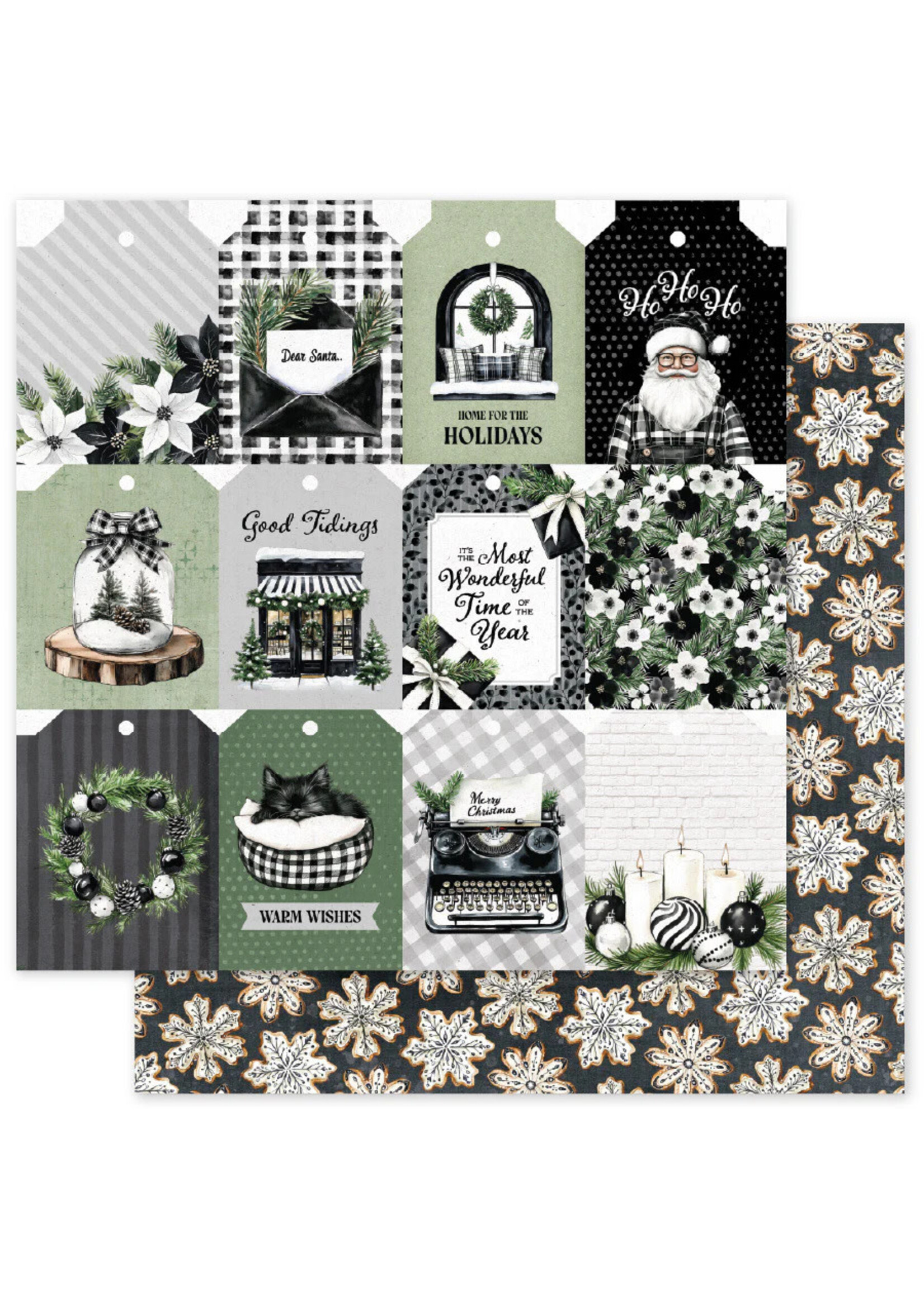 Paper Rose Paper Rose 12x12 Mistletoe Market, E