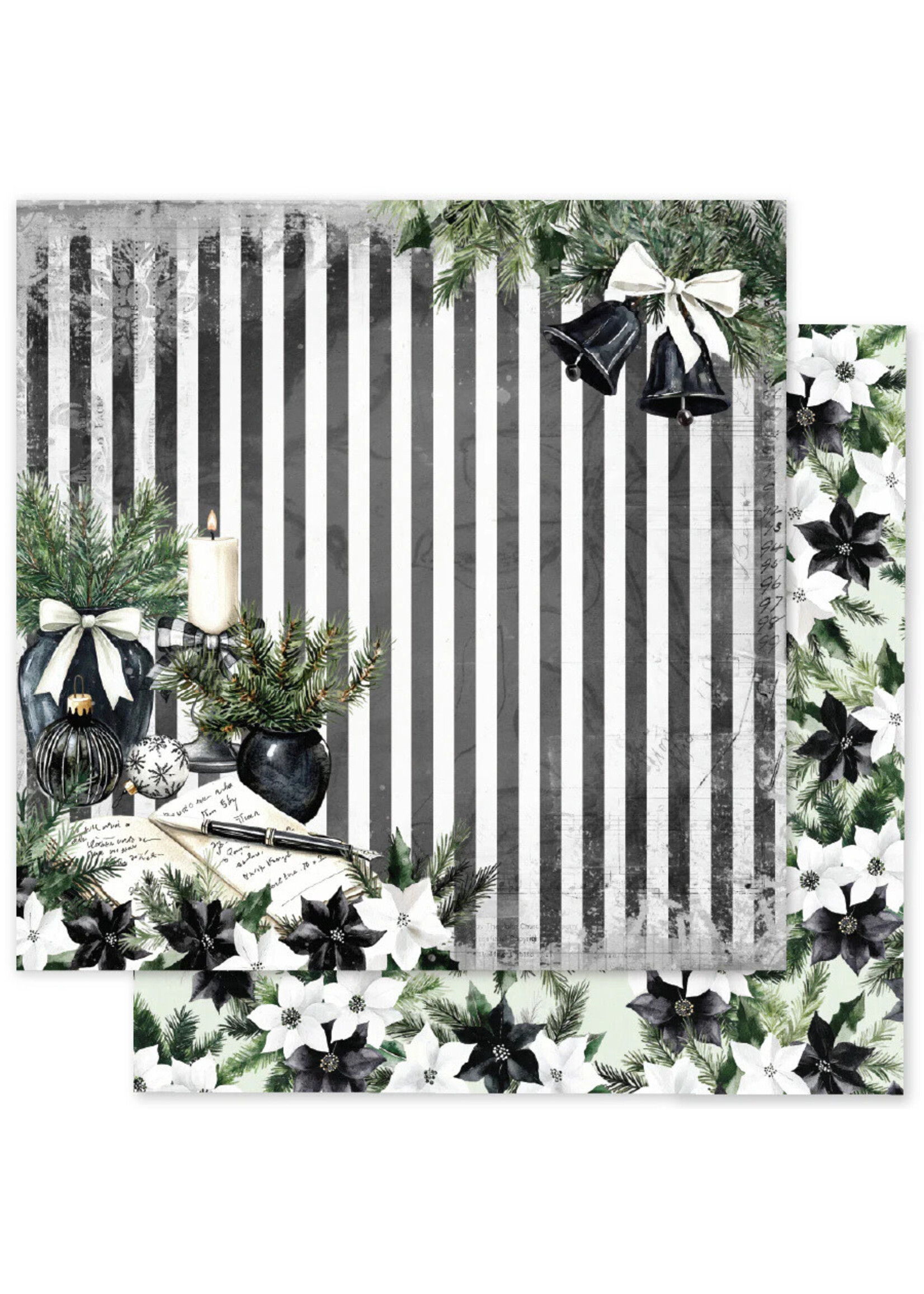 Paper Rose Paper Rose 12x12 Mistletoe Market, F