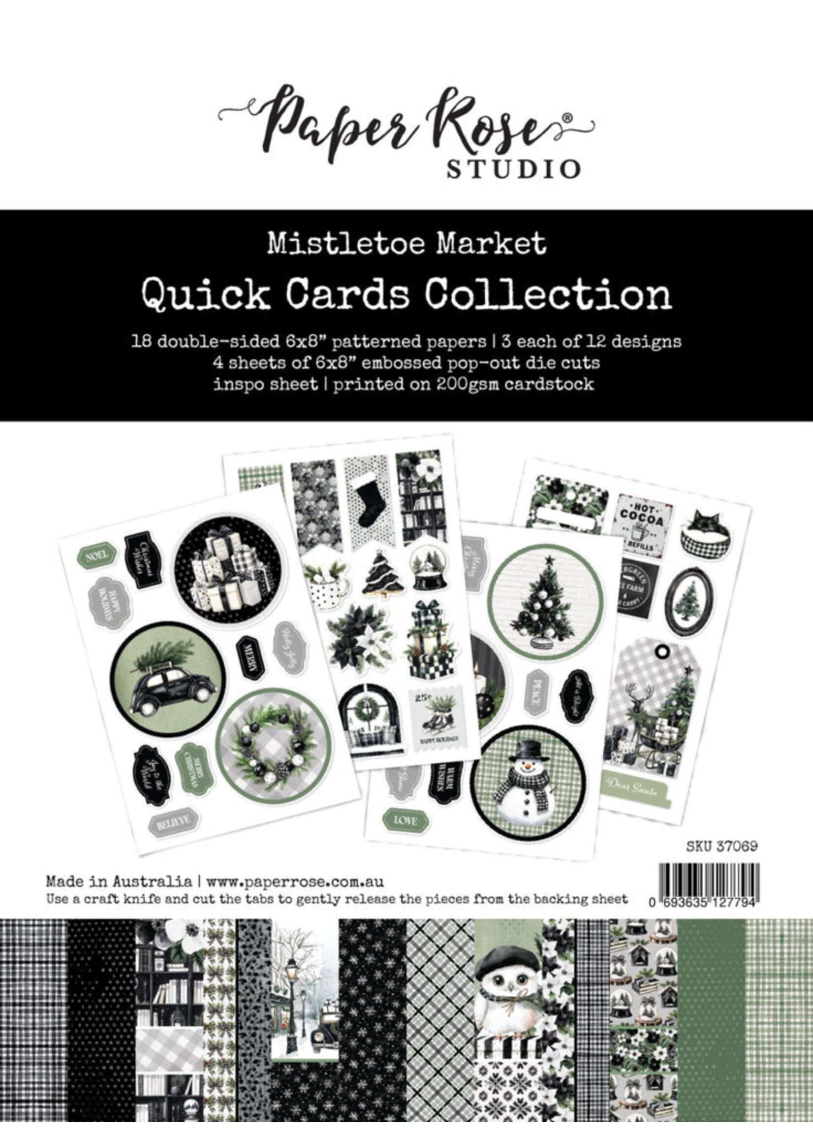Paper Rose Paper Rose Quick Cards Collection, Mistletoe Market