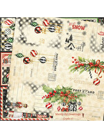 Graphic 45 Graphic 45  12x12 Merry-ful Greetings, Journaling Cut-apart