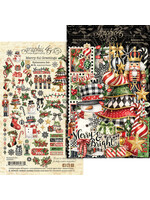 Graphic 45 Graphic 45 Ephemera Set, Merry-ful Greetings