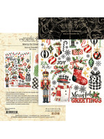 Graphic 45 Graphic 45 Rub-on Transfers, Merry-ful Greetings