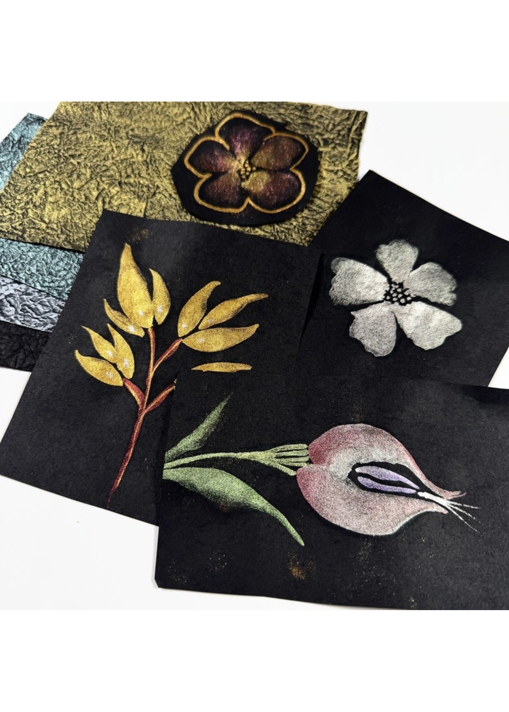 Yasutomo Yasutomo Black Washi, 9 1/2" x 10 3/4" (10 Sheets)