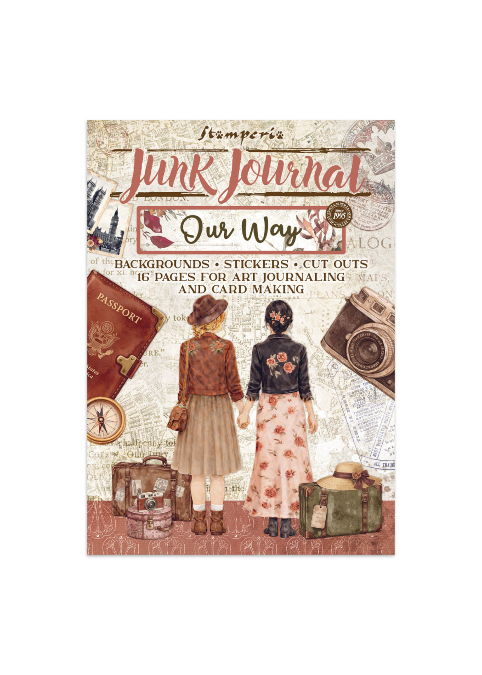 Stamperia Stamperia Junk Journal Backgrounds + Stickers + Cut Outs, Our Way