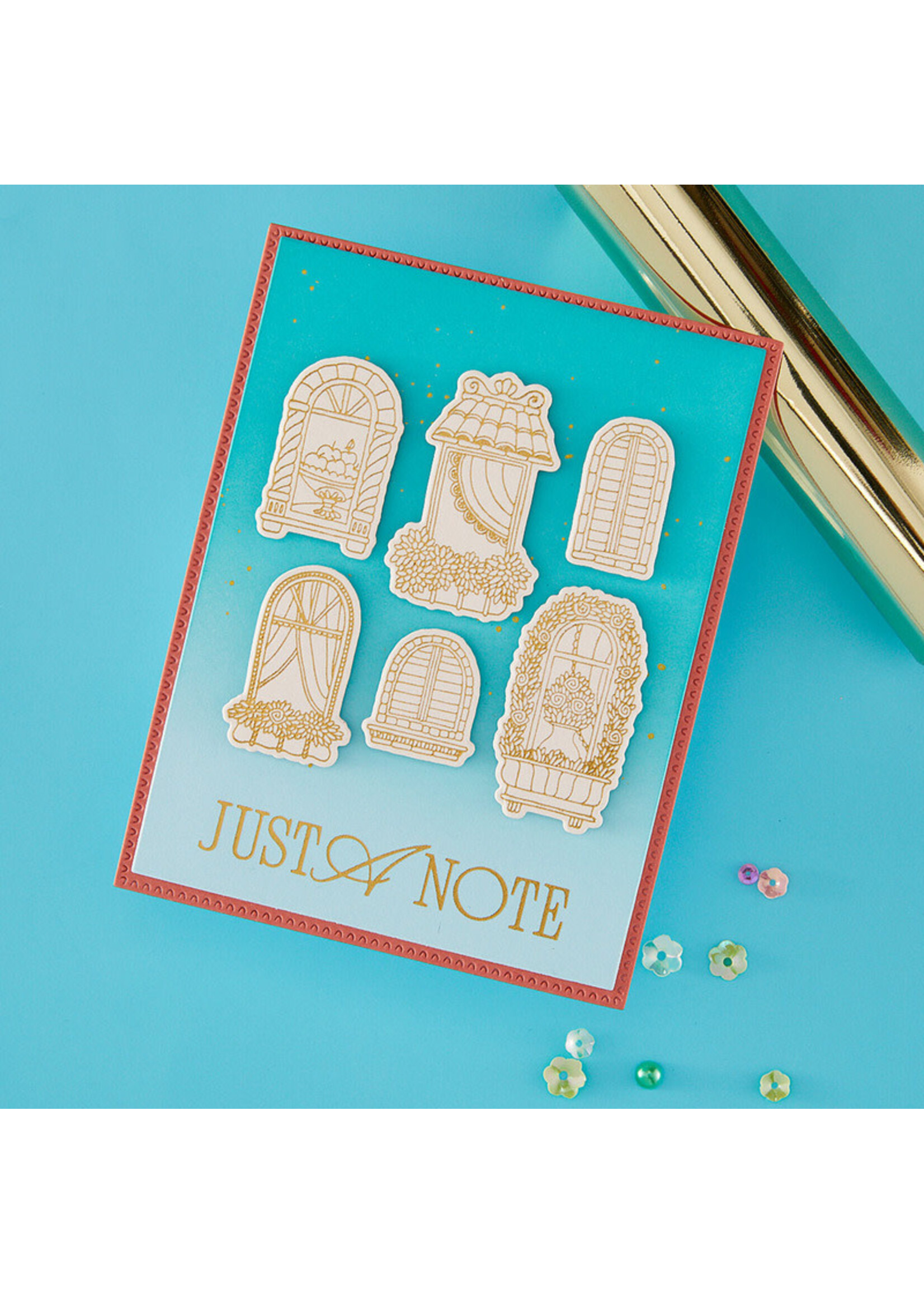 Spellbinders Spellbinders Press & Foil Plate, Timeless Greetings