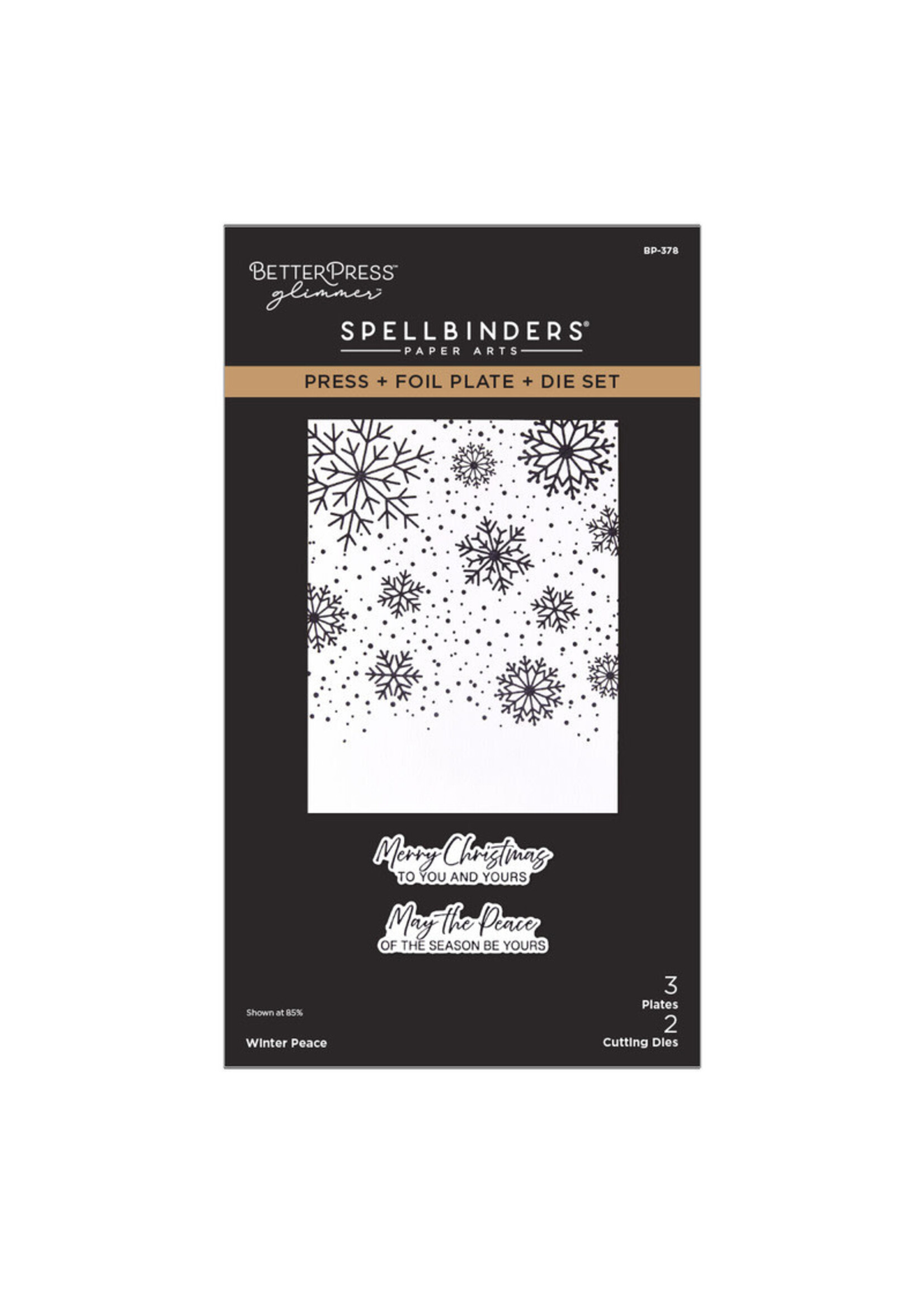 Spellbinders Spellbinders Press & Foil Plate and Die, Winter Peace