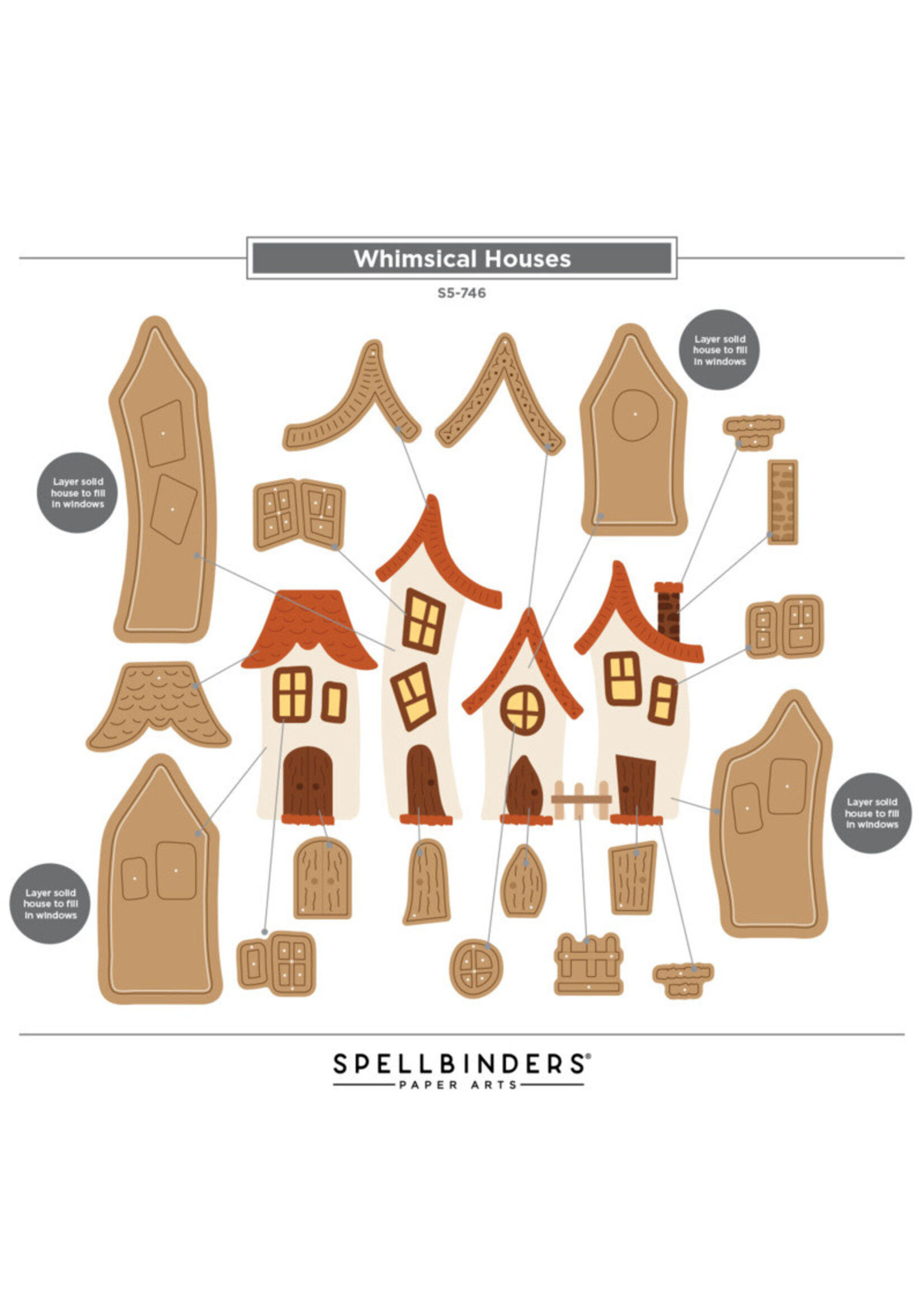 Spellbinders Spellbinders Die, Whimsical Houses