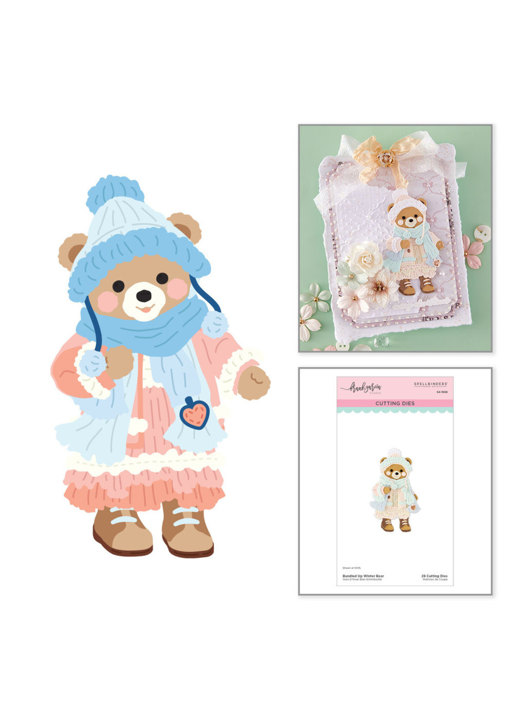 Spellbinders Spellbinders Die, Bundled Up Winter Bear