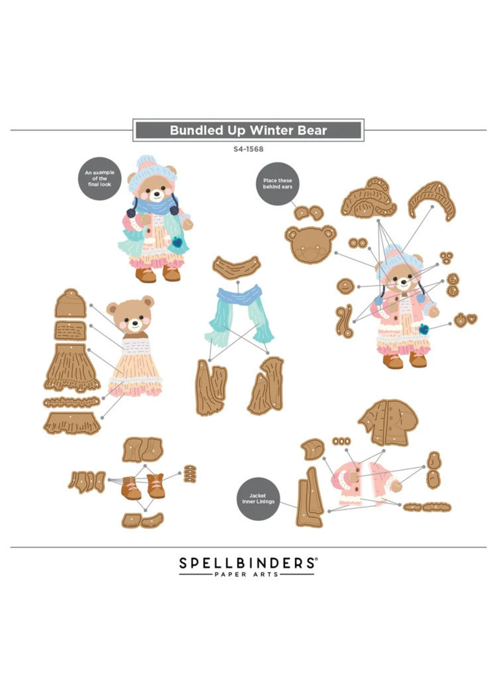 Spellbinders Spellbinders Die, Bundled Up Winter Bear