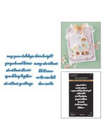 Spellbinders Spellbinders Press & Foil Plate and Die, Christmas Blush Sentiments