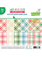 Lawn Fawn Lawn Fawn 6x6 Petite Paper Pack, Let it Shine Holiday Plaids