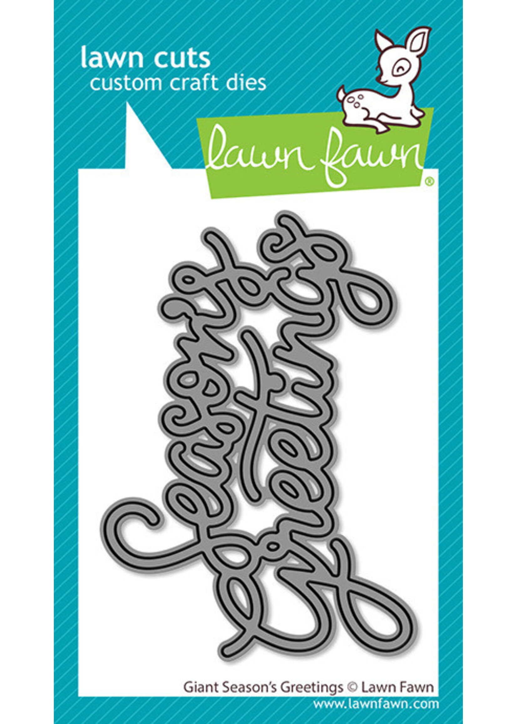 Lawn Fawn Lawn Fawn Die, Giant Season's Greetings
