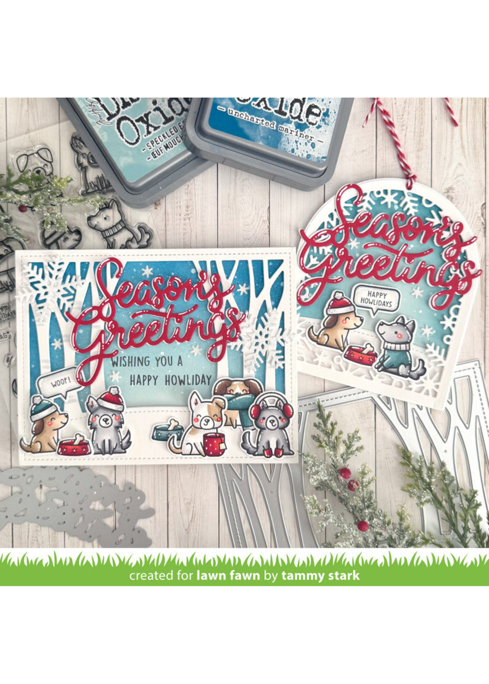 Lawn Fawn Lawn Fawn Die, Giant Season's Greetings