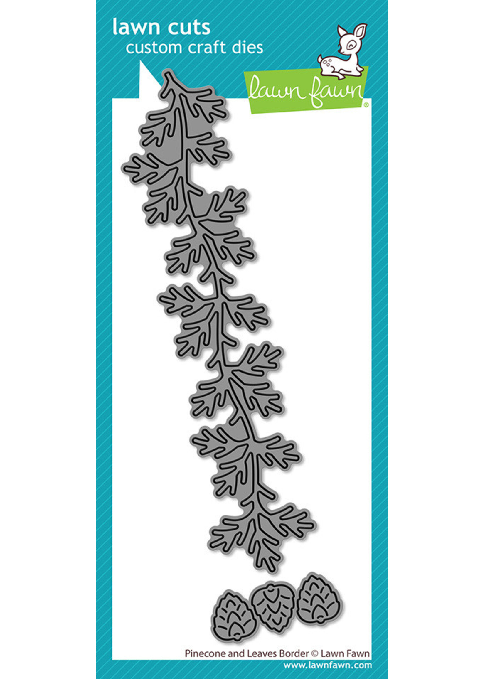 Lawn Fawn Lawn Fawn Die, Pinecone & Leaves Border