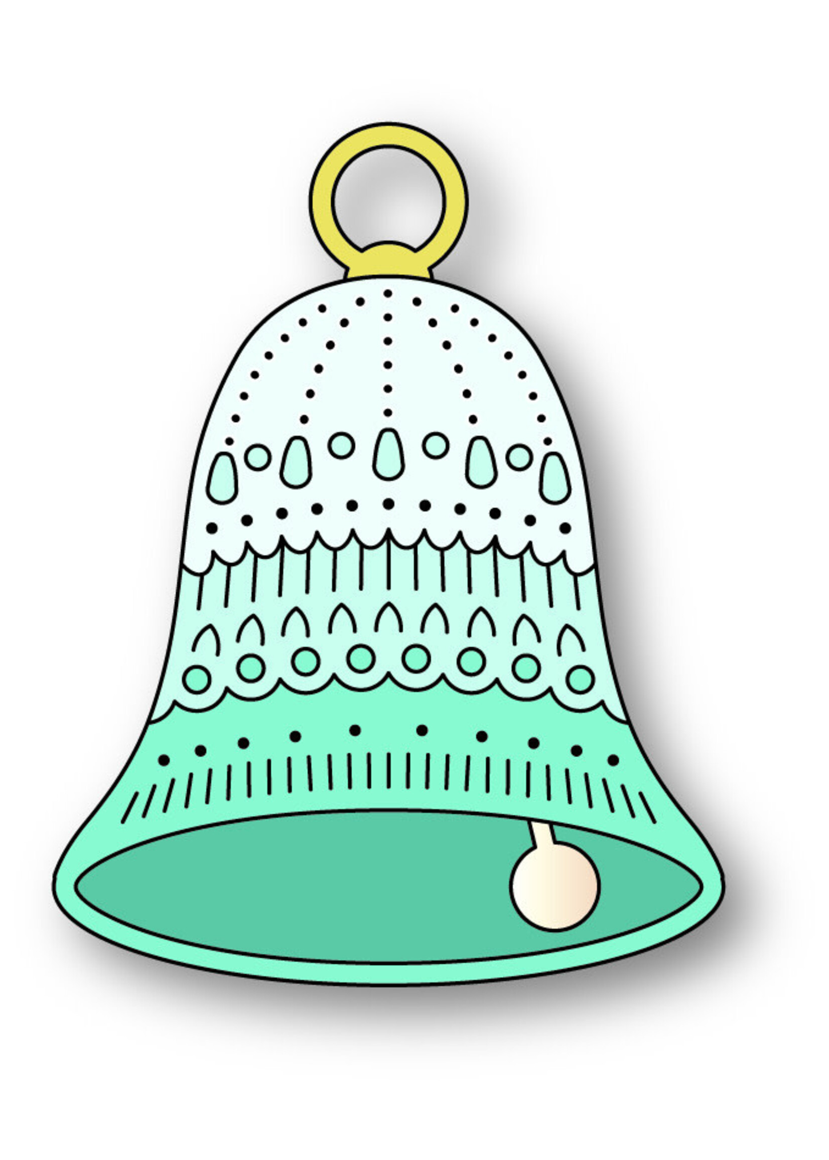 Poppy Stamps Die, Nordic Fancy Bell