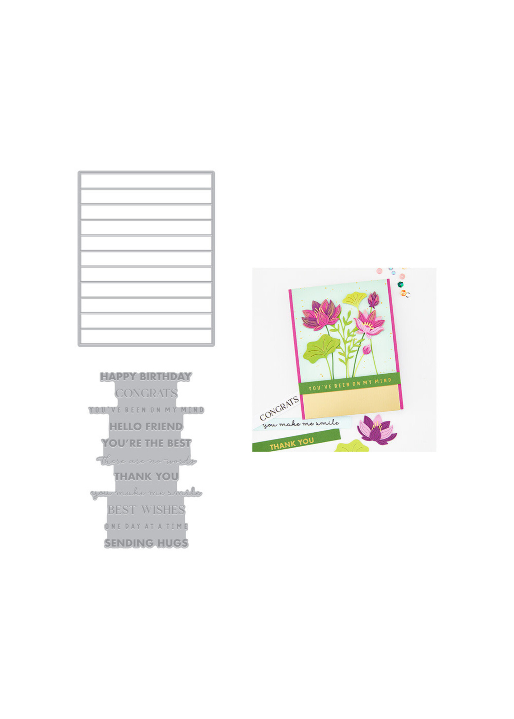 Hero  Arts Hero Arts Letterpress & Foil and Die Bundle, Say It With Style