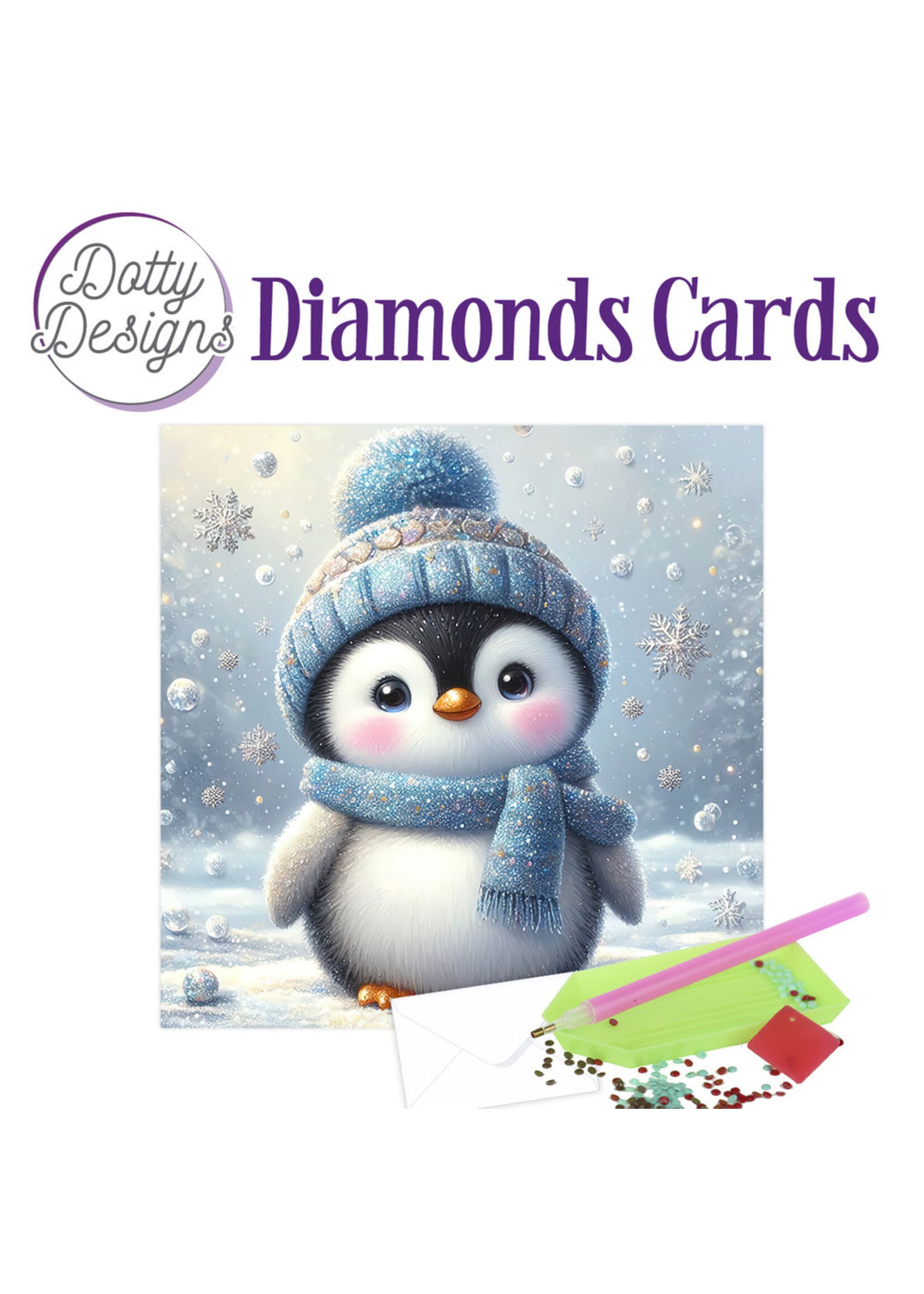 Dotty Designs Diamonds Card Kit, Winter Penguin