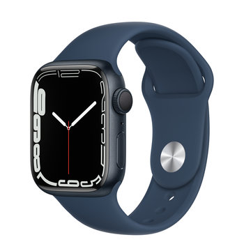 Apple Apple Watch Series 7 GPS,  Цвет корпуса «Синий», Спортивный ремешок цвета «синий омут»