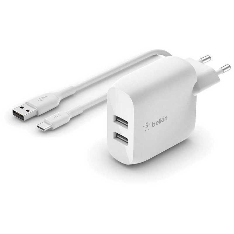 Belkin Belkin 24w Dual Charger with USB-C cable (Белый)