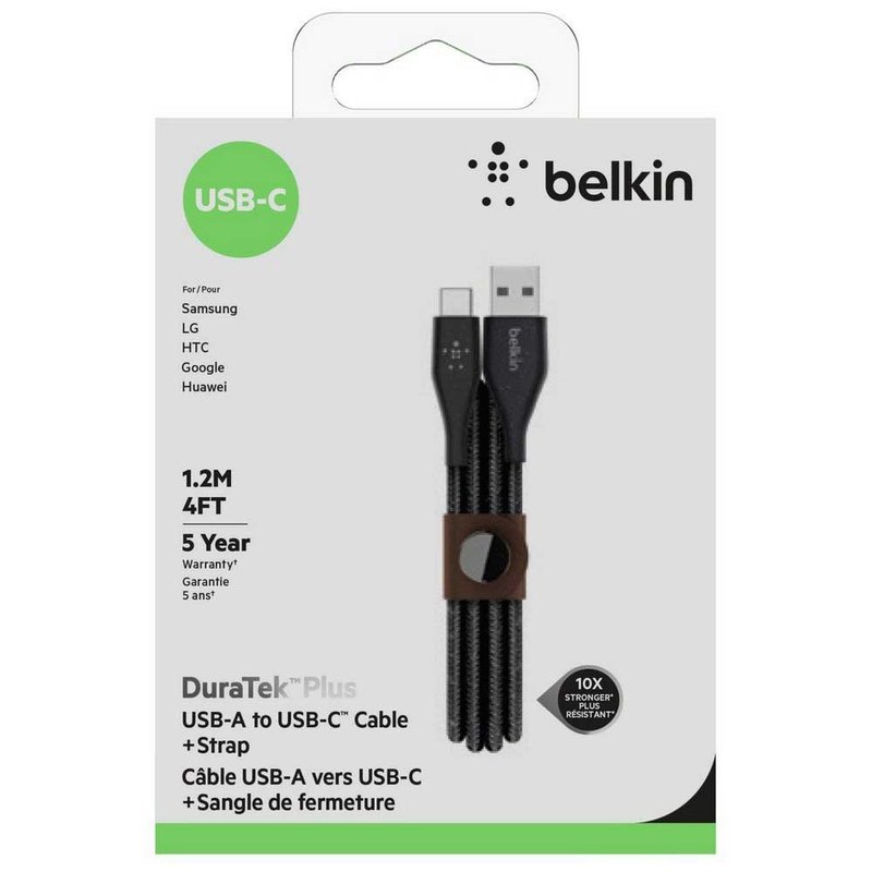 Belkin Belkin DuraTech Lightning to USB-C+Strap