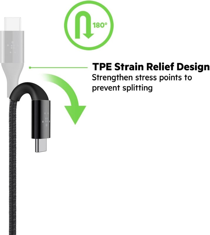 Belkin Belkin Mixit DuraTek Kevlar USB-C to USB-C 1.2m