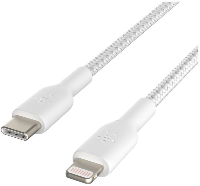 Belkin Belkin USB-C to Lightning Braided Cable 2m (Белый)