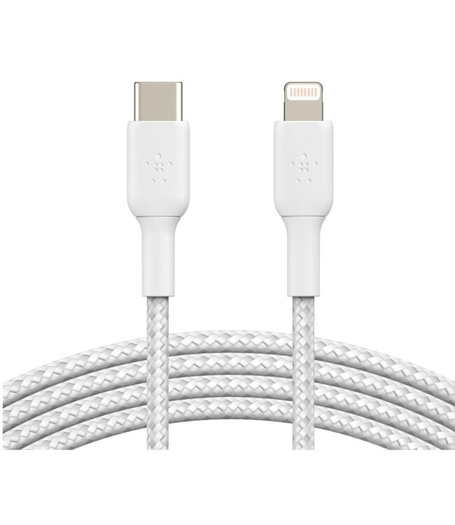 Belkin Belkin USB-C to Lightning Braided Cable 2m (Белый)