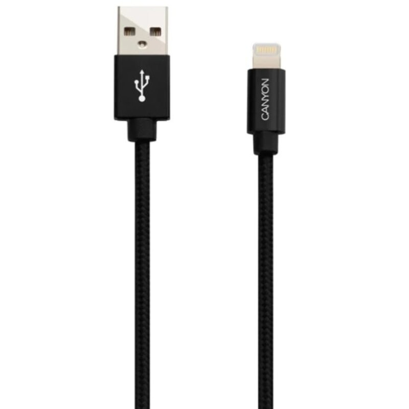 Canyon Canyon Charge & Sync PVC USB to Lightning 1M - Чёрный