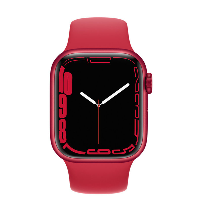 Apple Apple Watch Series 7 GPS, Цвет корпуса "(PRODUCT )RED", Спортивный ремешок "(PRODUCT )RED"