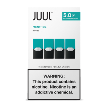 Juul JUUL Pods Menthol x4 1.5% - 4 картриджа для электронной системы доставки никотина