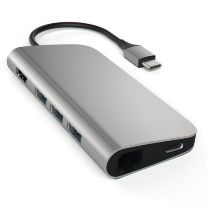 Satechi Satechi Type-C Multi-Port Adapter 4K- Переходник для MacBook Серебристый