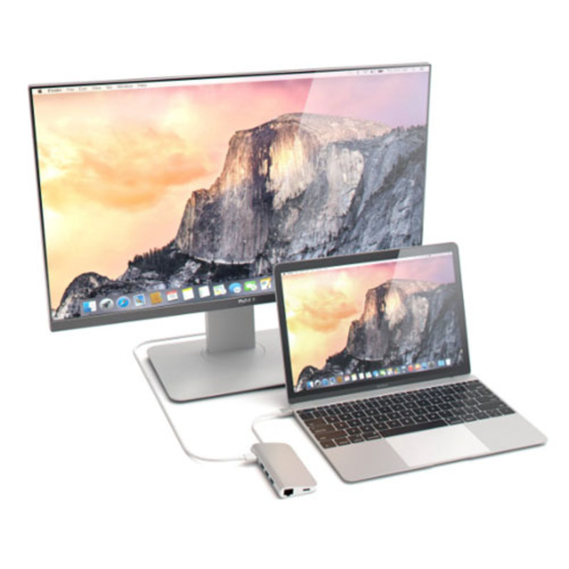 Satechi Satechi Type-C Multi-Port Adapter 4K- Переходник для MacBook Серебристый