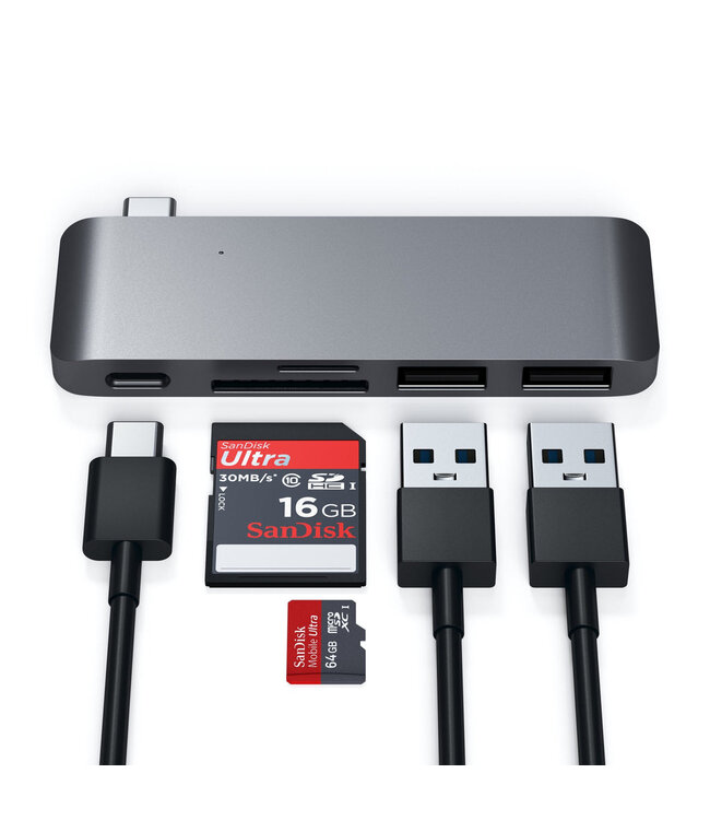 Satechi Satechi Type-C USB Passthrough Hub - Переходник для MacBook