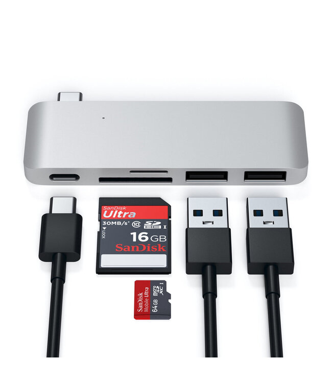 Satechi Satechi Type-C USB Passthrough Hub - Переходник для MacBook