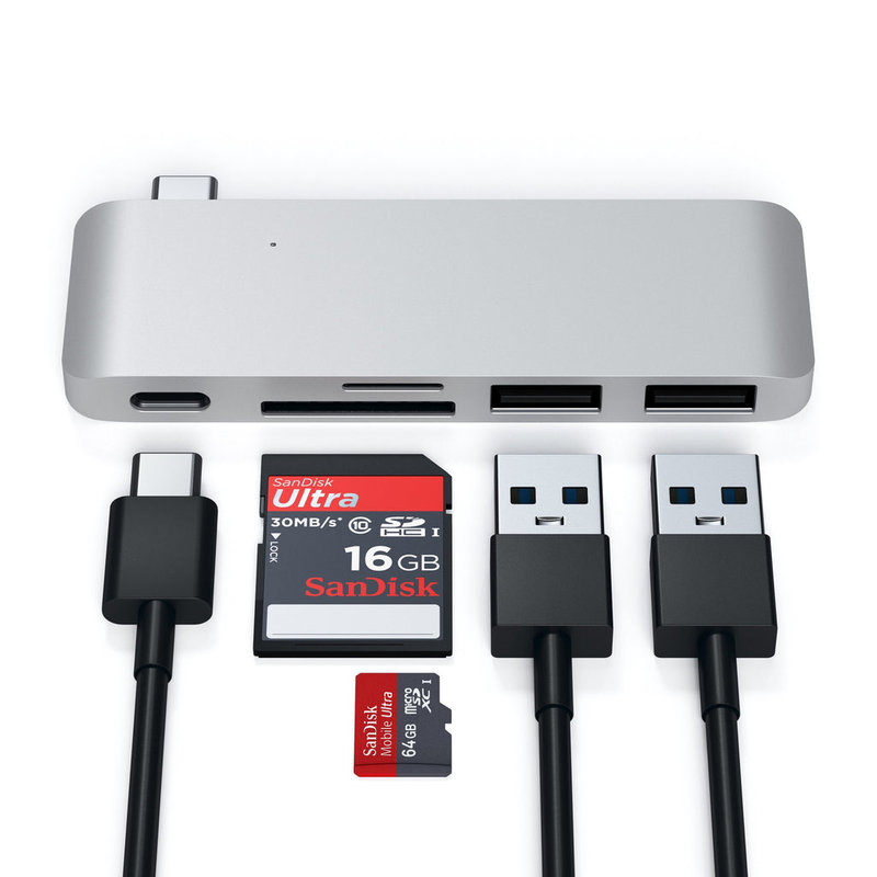 Satechi Satechi Type-C USB Passthrough Hub - Переходник для MacBook