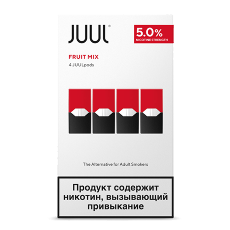 Juul JUUL Pods Fruit Mix x4 - 4 картриджа для электронной системы доставки никотина