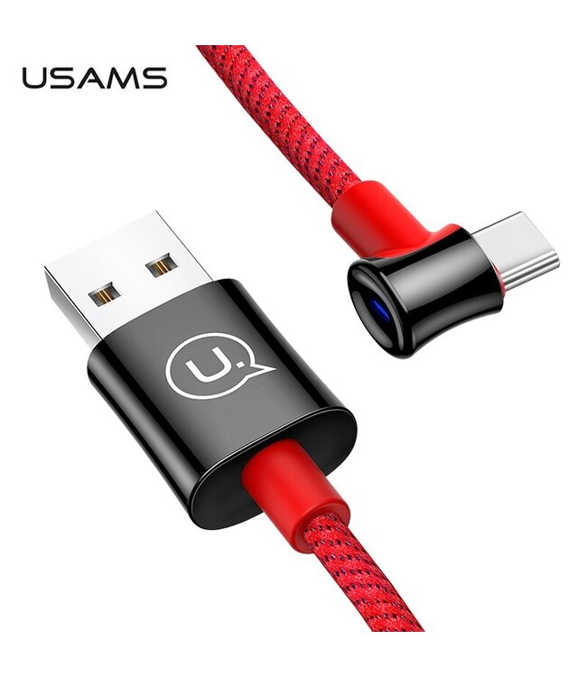 Apple Usams Type-C Right-Angle Smart Power Off Cable 1m  - USB-C/USB кабель