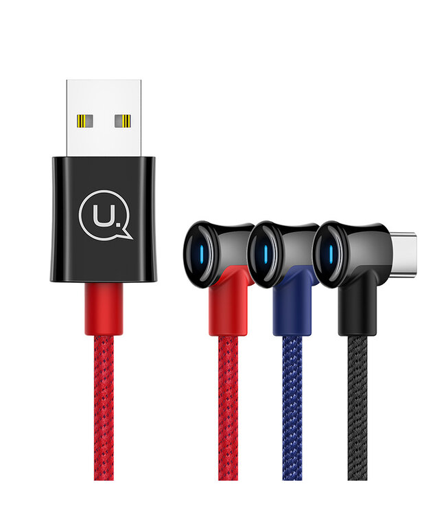 Apple Usams Type-C Right-Angle Smart Power Off Cable 1m  - USB-C/USB кабель