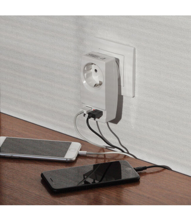 Эра Сетевой фильтр ERA SP-1E-USB "Polynom"