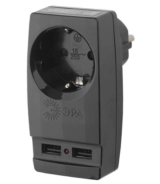 Эра Сетевой фильтр ERA SP-1E-USB "Polynom"