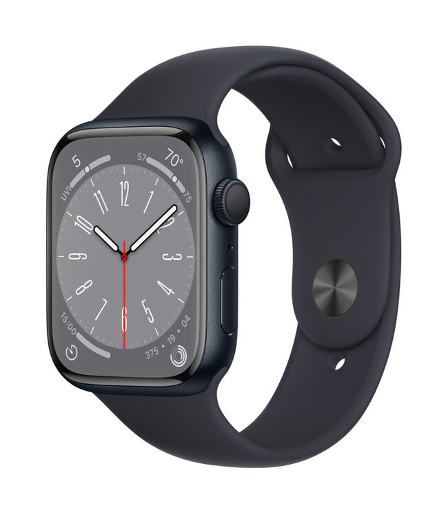 Apple Apple Watch Series 8 GPS, Цвет корпуса «Тёмная ночь», Спортивный ремешок
