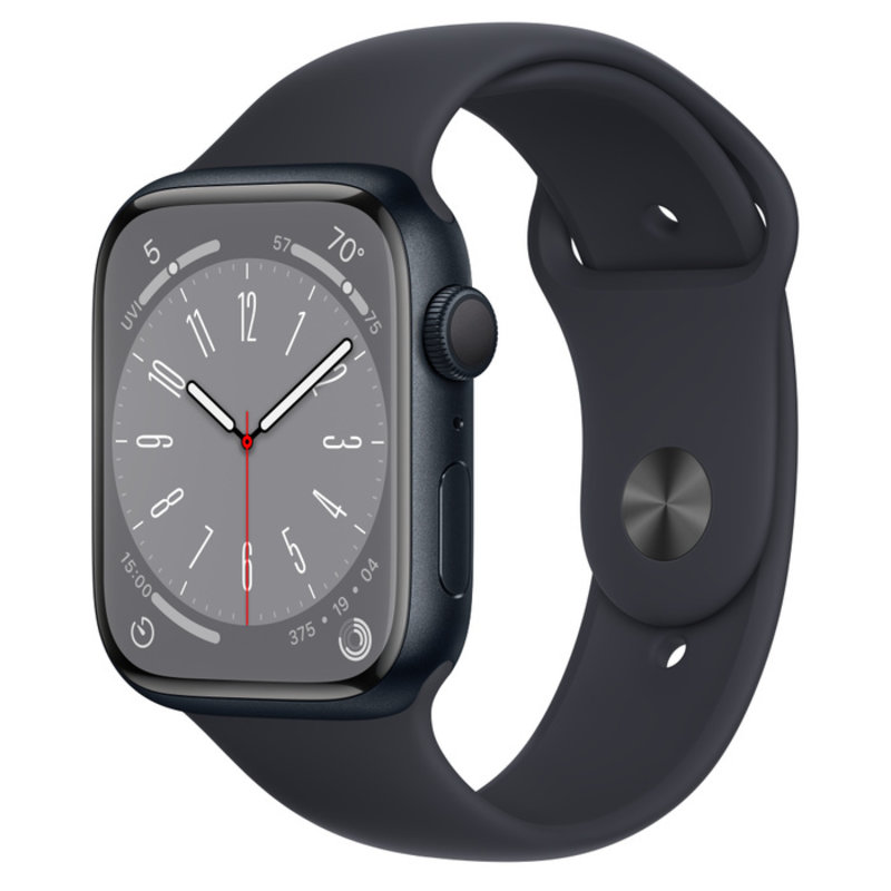 Apple Apple Watch Series 8 GPS, Цвет корпуса «Тёмная ночь», Спортивный ремешок