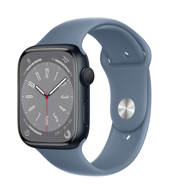 Apple Apple Watch Series 8 GPS, Цвет корпуса «Тёмная ночь», Спортивный ремешок