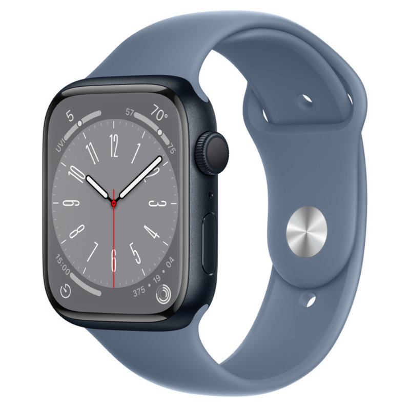 Apple Apple Watch Series 8 GPS, Цвет корпуса «Тёмная ночь», Спортивный ремешок