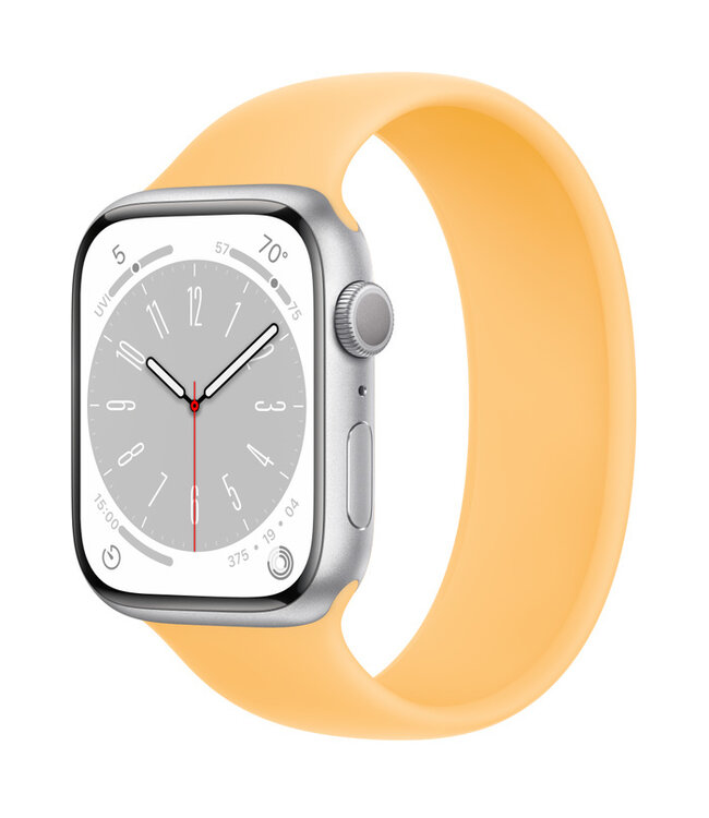 Apple Apple Watch Series 8 GPS, Цвет корпуса Серебристый, Спортивный ремешок