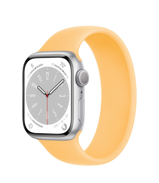 Apple Apple Watch Series 8 GPS, Цвет корпуса Серебристый, Спортивный ремешок